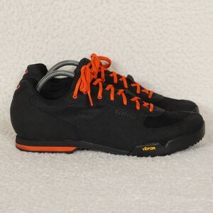 Giro Rumble VR Mountain Bike Shoes Mens 10.5 Black Orange Vibram Cycling Gravel